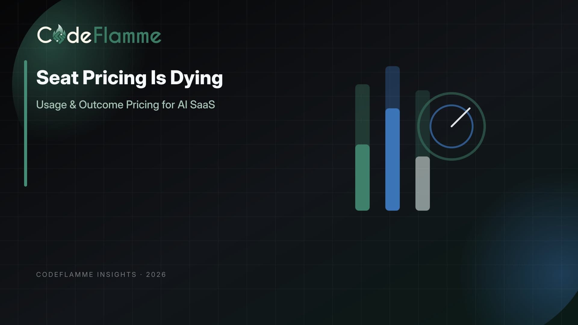 Seat Pricing Is Dying: Usage and Outcome Pricing for AI SaaS — cover illustration