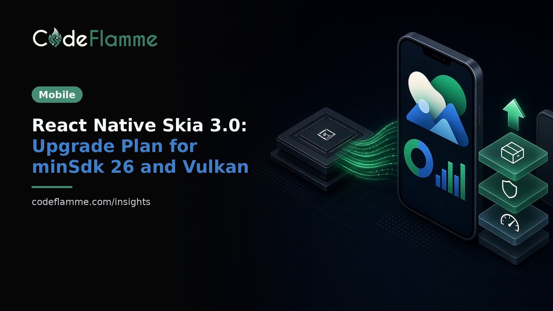React Native Skia 3.0: An Upgrade Plan for minSdk 26, Vulkan and the Package Rename — cover illustration